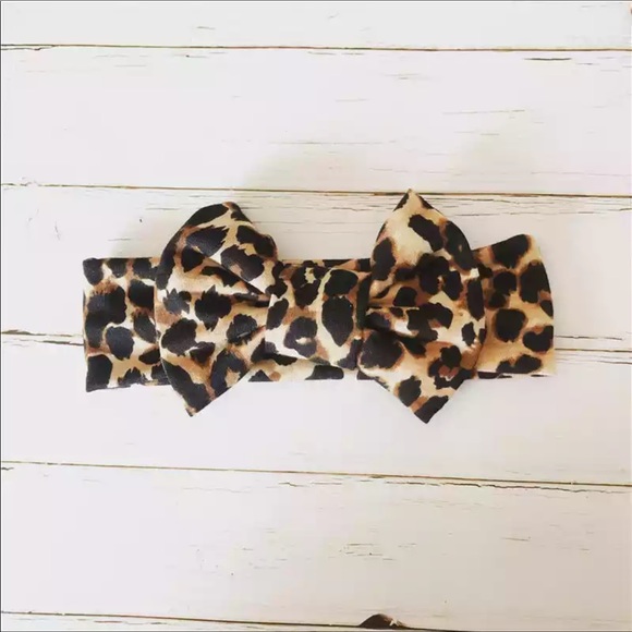 🐾NWT🐾Leopard Print One Piece Outfit & Hairband🐾 - Picture 2 of 6